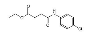 ethyl 4-[(4-chlorophenyl)amino]-4-oxobutanoate结构式