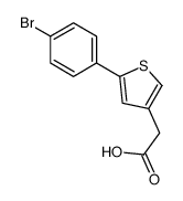 2-[5-(4-bromophenyl)thiophen-3-yl]acetic acid Structure