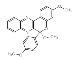 3,6-dimethoxy-6-(4-methoxyphenyl)chromeno[4,3-b]quinoxaline Structure