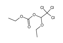 2,2,2-trichloro-1-ethoxyethyl ethyl carbonate结构式