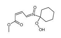 (Z)-1-hydroperoxy-N-[(Z)-3-(methoxycarbonyl)-2-propenylidene]cyclohexylamine N-oxide Structure