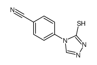 4-(5-sulfanylidene-1H-1,2,4-triazol-4-yl)benzonitrile Structure