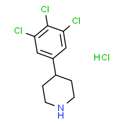 4-(3,4,5-Trichlorophenyl)piperidine hydrochloride Structure