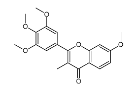 7-methoxy-3-methyl-2-(3,4,5-trimethoxyphenyl)chromen-4-one结构式