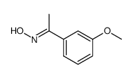 (E)-1-(3-methoxyphenyl)ethanone oxime结构式