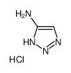 2H-triazol-4-amine,hydrochloride结构式