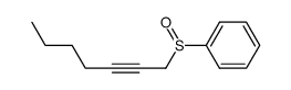 2-heptynyl phenyl sulfoxide结构式