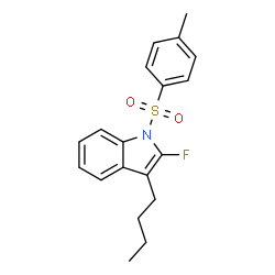 3-BUTYL-2-FLUORO-1-TOSYLINDOLE结构式