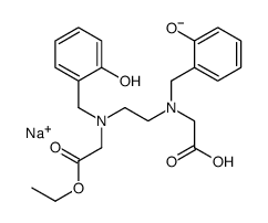 sodium 2-[2-[ethoxycarbonylmethyl-[(2-hydroxyphenyl)methyl]amino]ethyl-[(2-hydroxyphenyl)methyl]amino]acetate结构式