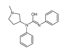 1,3-Diphenyl-1-(1-methyl-3-pyrrolidinyl)urea结构式