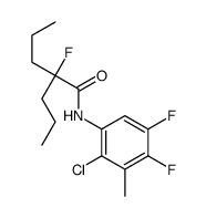 N-(2-chloro-4,5-difluoro-3-methylphenyl)-2-fluoro-2-propylpentanamide结构式