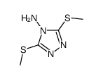 3,5-Bis(methylthio)-4H-1,2,4-triazol-4-amine Structure