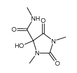 4-hydroxy-1,3-dimethyl-2,5-dioxo-imidazolidine-4-carboxylic acid methylamide Structure