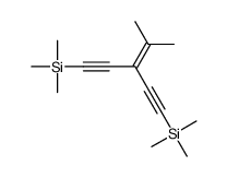 trimethyl-[4-methyl-3-(2-trimethylsilylethynyl)pent-3-en-1-ynyl]silane结构式