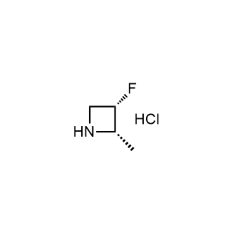 (2S,3S)-3-fluoro-2-methylazetidine hydrochloride Structure