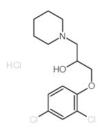 1-Piperidineethanol, a-[(2,4-dichlorophenoxy)methyl]-,hydrochloride (1:1)结构式