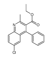 6-Chloro-3-ethoxycarbonyl-2-methyl-4-phenylquinoline picture