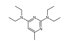 2,4-bis-(N,N-diethylamino)-6-methylpyrimidine结构式