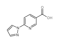 6-(1H-吡唑-1-基)烟酸结构式