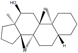 5α-Androstan-12α-ol structure