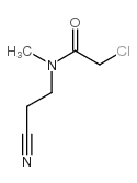 2-chloro-n-(2-cyanoethyl)-n-methylacetamide结构式