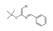 1-bromo-2-(trimethylsilyl)oxy-3-aza-4-phenyl-1,3-butadiene结构式