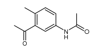 N-(3-acetyl-4-methylphenyl)acetamide结构式