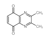 5,8-Quinoxalinedione,2,3-dimethyl- Structure