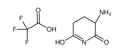 (3S)-3-aminopiperidine-2,6-dione,2,2,2-trifluoroacetic acid结构式