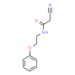 Acetamide, 2-cyano-N-(2-phenoxyethyl)- Structure