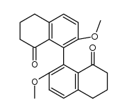 2,2'-dimethoxy-6,6',7,7'-5H,5'H-[1,1]binaphthalenyl-8,8'-dione结构式