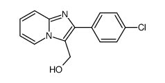 (2-(4-chlorophenyl)imidazo[1,2-a]pyridine-3-yl)methanol结构式