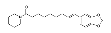 1-[(E)-9-(1,3-Benzodioxol-5-yl)-1-oxo-8-nonenyl]piperidine structure