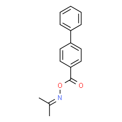 acetone O-(4-biphenylylcarbonyl)oxime结构式