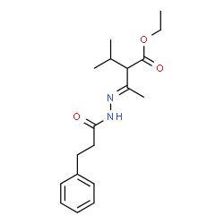 ethyl 2-isopropyl-3-[(3-phenylpropanoyl)hydrazono]butanoate picture