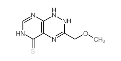 Pyrimido[5,4-e]-1,2,4-triazine-5(1H)-thione,2,6-dihydro-3-(methoxymethyl)- Structure