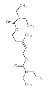 Carbamic acid,diethyl-, 3-methyl-2-pentenylene ester (8CI) Structure