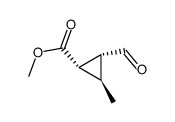 Cyclopropanecarboxylic acid, 2-formyl-3-methyl-, methyl ester, (1S,2R,3R)- (9CI) picture