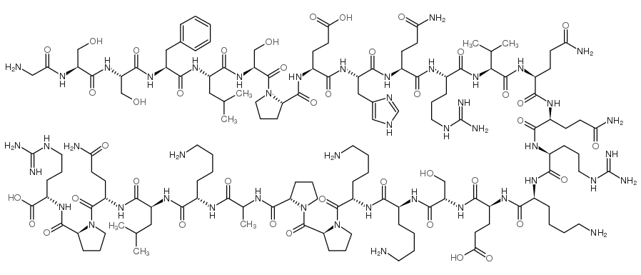 [Des-octanoyl]-Ghrelin (human) TFA Structure