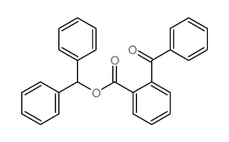 Benzoic acid,2-benzoyl-, diphenylmethyl ester Structure