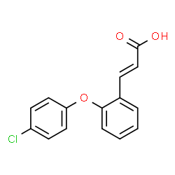 3-[2-(4-CHLOROPHENOXY)PHENYL]ACRYLIC ACID结构式