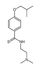 N-[2-(dimethylamino)ethyl]-4-(2-methylpropoxy)benzenecarbothioamide结构式