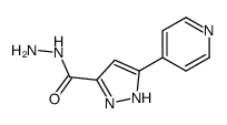 3-pyridin-4-yl-1H-pyrazole-5-carbohydrazide结构式