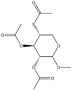 Methyl 2-O,3-O,4-S-triacetyl-4-thio-α-D-xylopyranoside picture