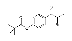 4-(2-Bromopropanoyl)phenyl 2,2-dimethylpropanoate structure