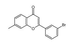 2-(3-bromophenyl)-7-methylchromen-4-one Structure