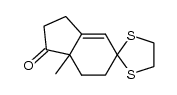5,5-ethylenedithio-7a-methyl-2,3,5,6,7,7a-hexahydro-1H-inden-1-one结构式