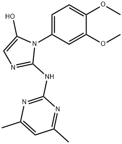 3-(3,4-dimethoxyphenyl)-2-[(4,6-dimethylpyrimidin-2-yl)amino]imidazol-4-ol Structure
