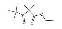 2,2,4,4-tetramethyl-3-oxo-valeric acid ethyl ester Structure