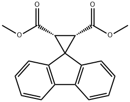 Spiro[cyclopropane-1,9'-[9H]fluorene]-2α,3α-dicarboxylic acid dimethyl ester Structure
